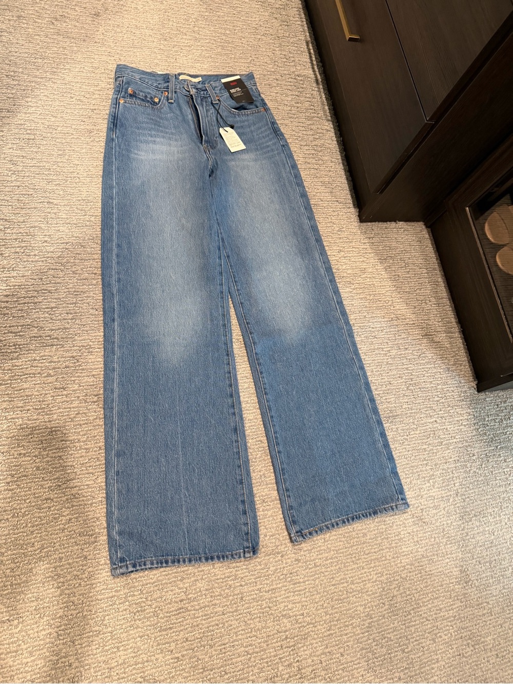 Levi’s Ribcage Wide-Leg High-Rise Women’s Jeans - Light Blue